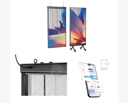 See‑through LED Poster Screen