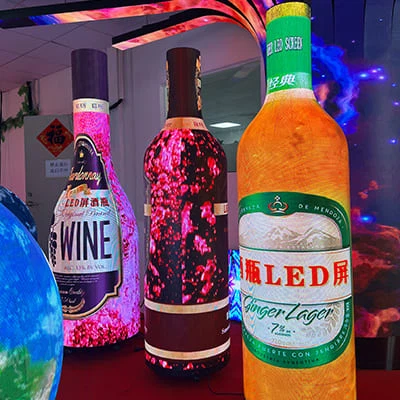 Bottle-Shaped LED Display Screen