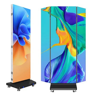 Three-Fold LED Poster Display
